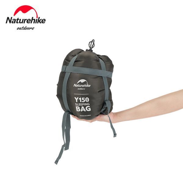 Спальник з капюшоном та закругленим дном Naturehike Y150 NH21MSD08 правий, темно-блакитний 6976507663885 фото