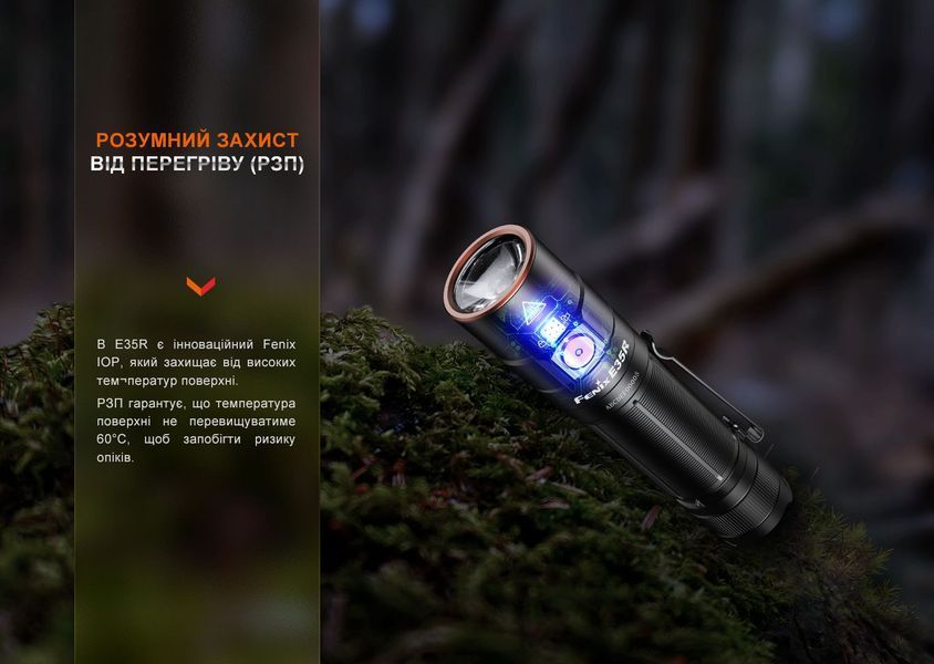 Ліхтар Fenix E35R + дифузор AOD-S V2.0 у подарунок | Лімітована серія E35RAODSV20 фото