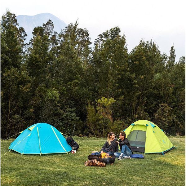 Намет тримісний Naturehike P-Series NH18Z033-P 210T/65D, блакитний 6975641887331 фото