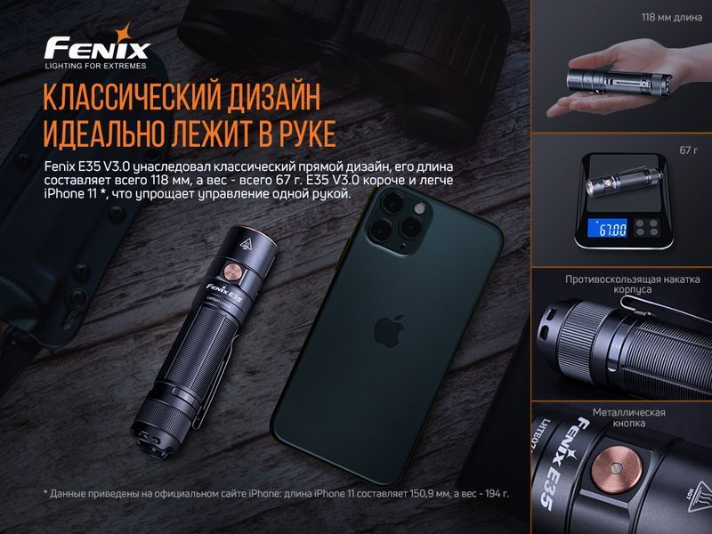 Ліхтар ручний Fenix E35 V3.0 E35V30 фото