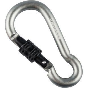 Munkees 3247 карабін Pear with Screw Lock 7 mm x 70 mm grey 3247-GY фото