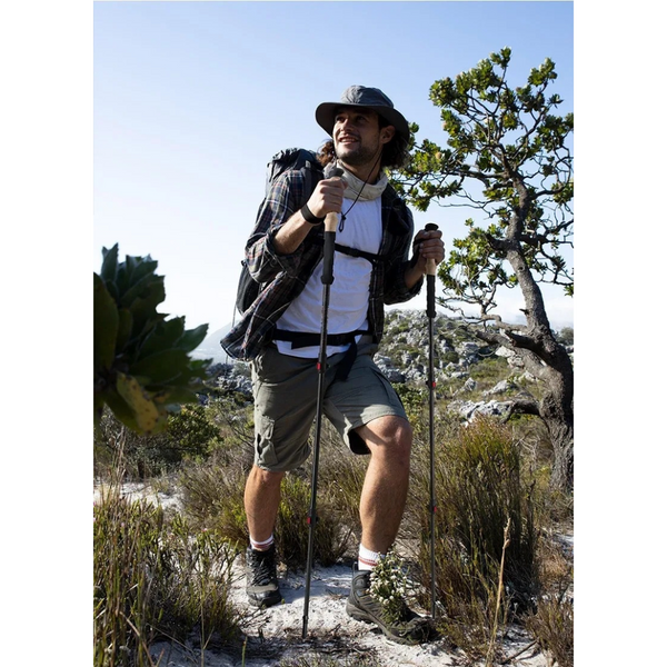 Трекінгова палиця Naturehike NH20DS003, 135 см, чорний/червоний 6976023924699 фото