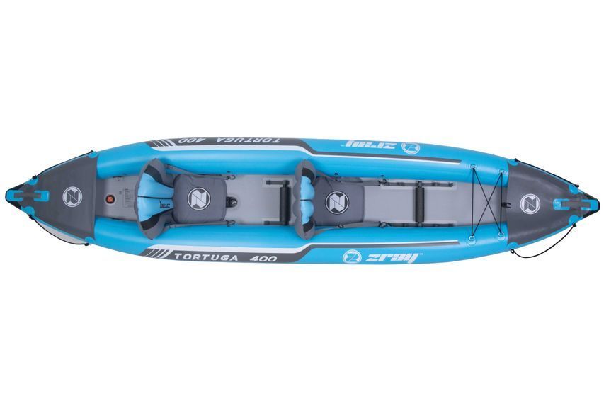 Надувний двухмісний каяк Z-Ray Tortuga Kayak Голубой/Серый