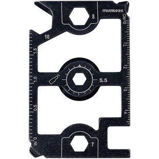 Munkees 2540 брелок-мультиінструмент Tool Football Field black 2540-BK фото