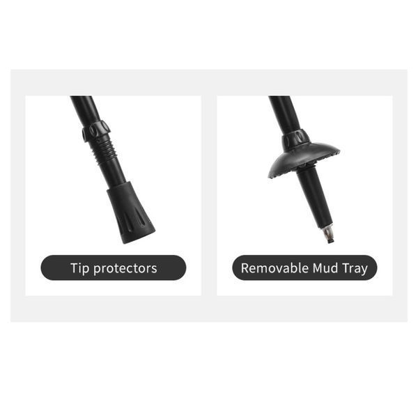Трекінгова палиця 3-сек. Naturehike CNK2550DS010, 55-120 см, алюміній, зелена