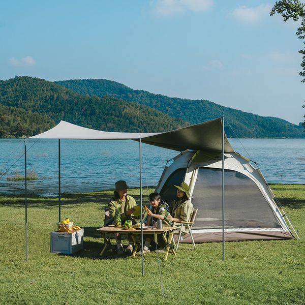 Намет чотиримісний із тентом автоматичний Naturehike Ango CNK2550WS010, сірий 6975641888123 фото
