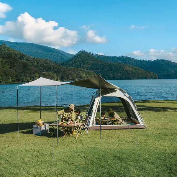 Намет чотиримісний із тентом автоматичний Naturehike Ango CNK2550WS010, сірий 6975641888123 фото