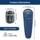Спальник з капюшоном Naturehike MJ300 CNK2300SD014, темно-блакитний 6976023923081 фото 2