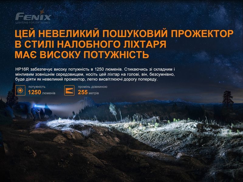 Ліхтар налобний Fenix HP16R HP16R фото